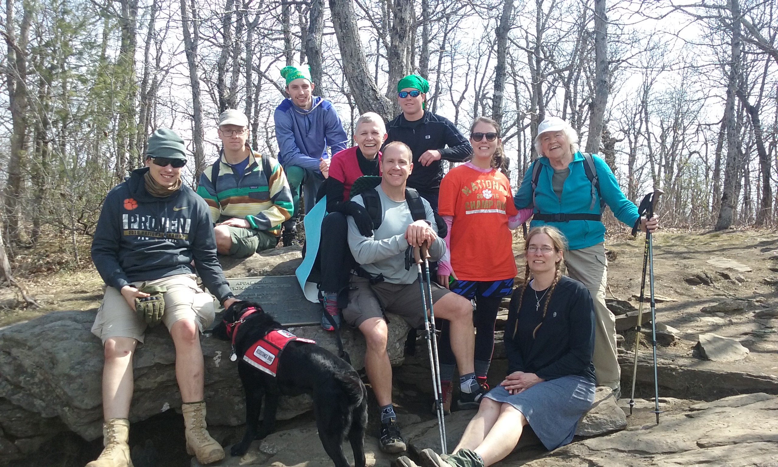 Appalachian Trail Hike 2017 group