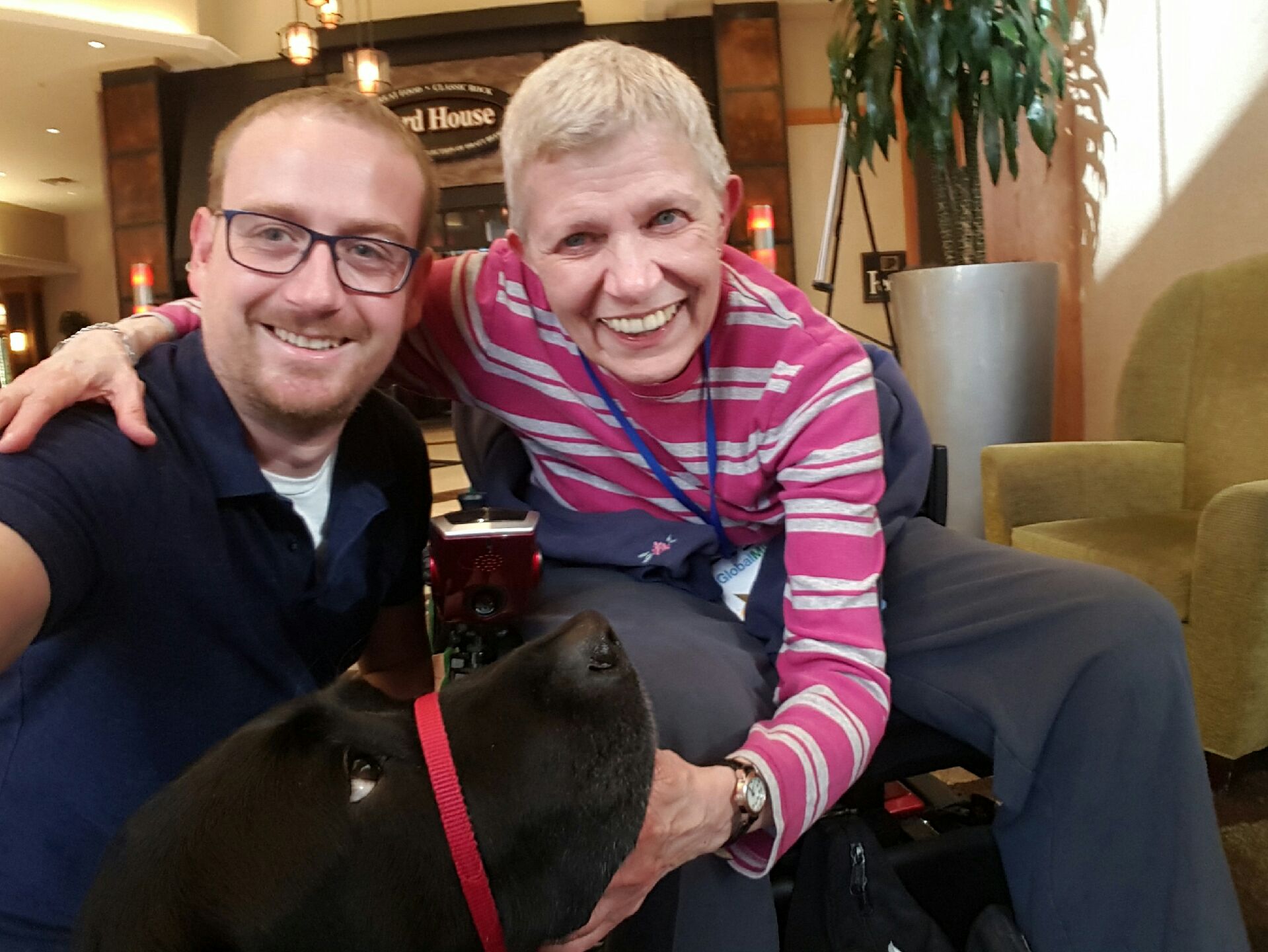 Michael Tanner, Saint and Mummy in the Lobby at the Sheraton in Denver--6.6.2019
